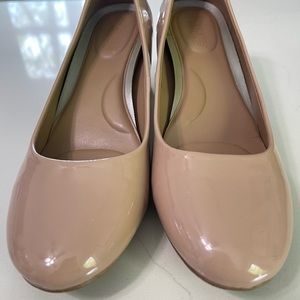 Aerosoles nude chunky heels